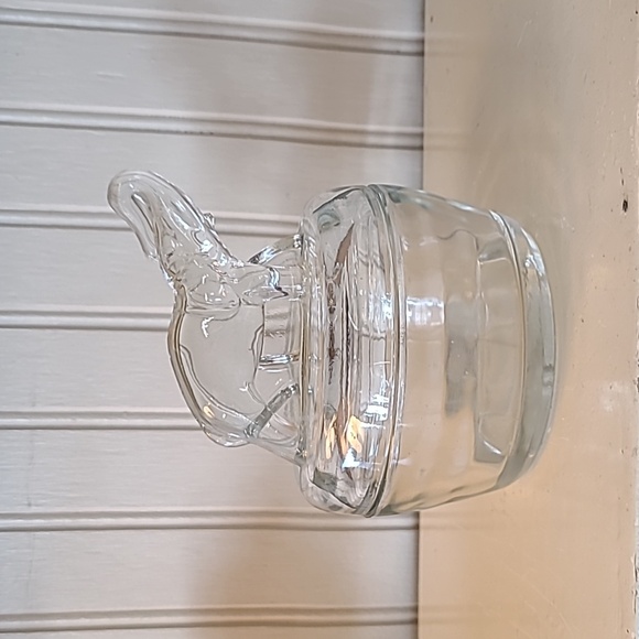 Vintage Jeanette Glass Elephant Trinket Jar - Picture 4 of 16